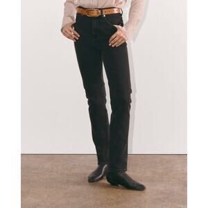 Everlane The Way-High Slim Jean in Coal 25 Short NWT